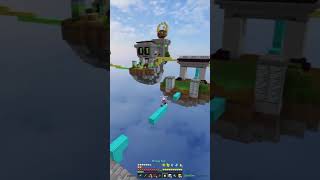 Crazy pearl play #minecraft #bedwars #hypixel