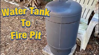 Water Tank Fire Pit | Homemade Fire Pit