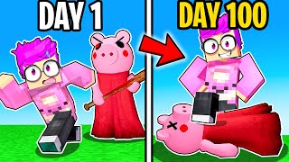 Can We Survive 100 DAYS With PIGGY In MINECRAFT?! (ft. ROBBY, PIGGY, & MORE!)