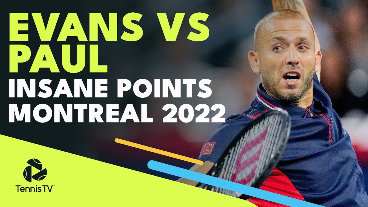 Dan Evans vs Tommy Paul Insane Tennis Points! Montreal Quarter-Final 2022 