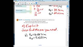 Algebra 2 Section 9-3 Day 2, June 1, 2021