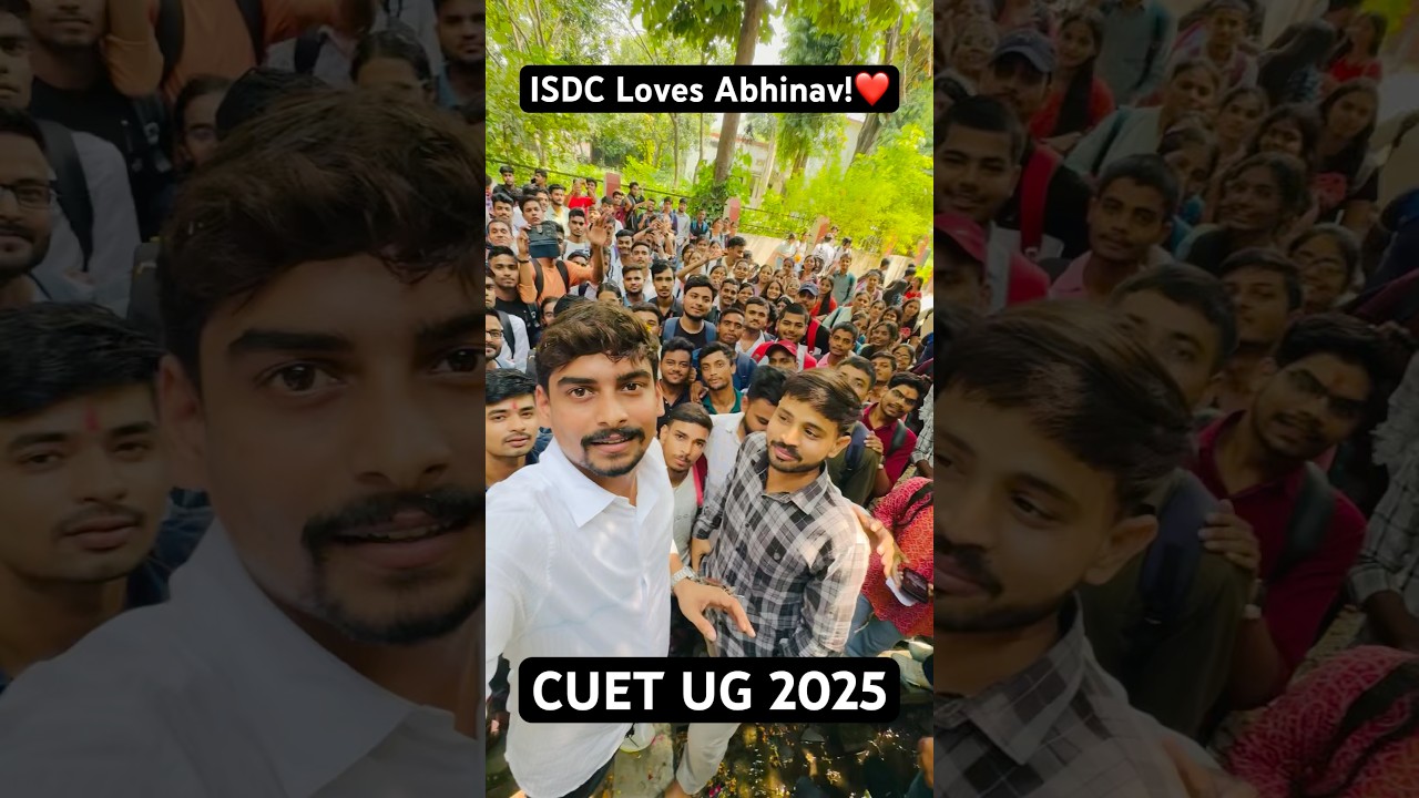 ISDC Loves Abhinav!❤️CUET UG 2025 Meet-up Ishwar Sharan College 