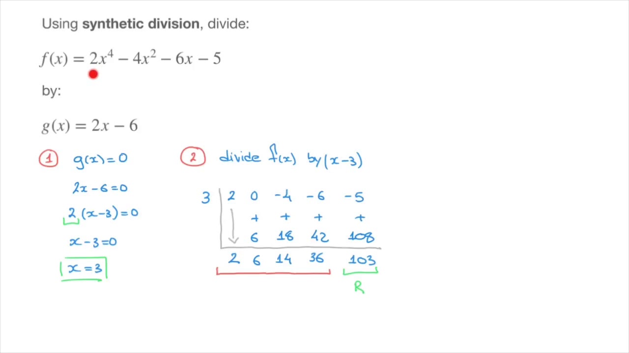 Synthetic Division of Polynomials - Dividing Polynomials by Linear In Synthetic Division Worksheet With Answers