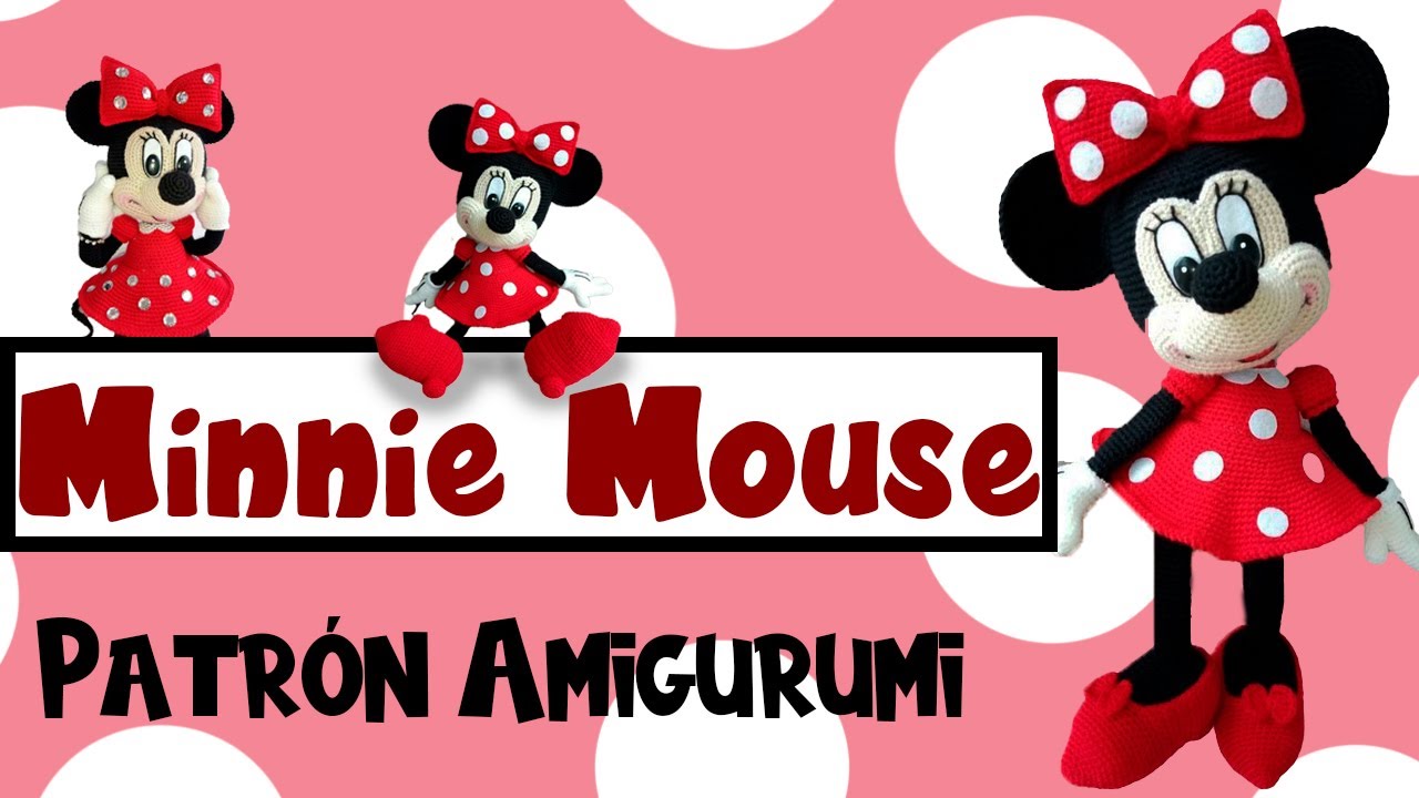 Minnie Mouse. Patrón Amigurumi. Paso a Paso