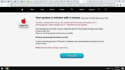 Quickprotectionpc.com online scam - how to remove it?