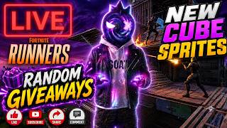 🔴 NEW CUBE SPRITES 🔜 GIVEAWAYS- FORTNITE LIVE #Live #Fortnite #Funny