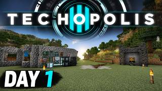 [Minecraft] Techopolis 3 | Day 1