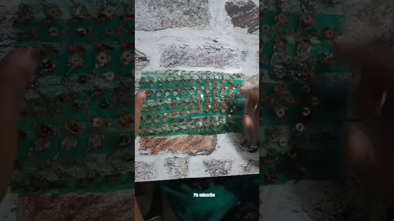 sharara shawl making short vedio