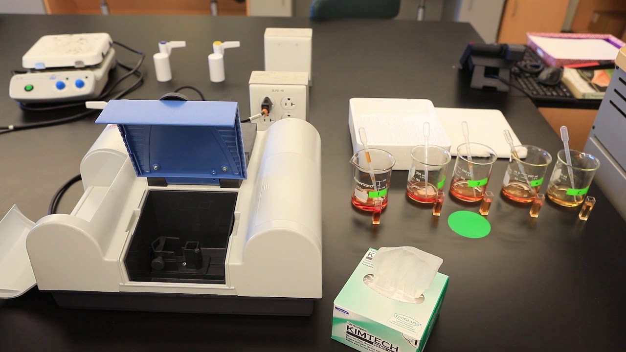 Determination of a Reaction Equilibrium Constant Using Absorption Spectroscopy