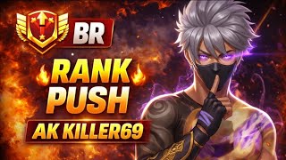 Free Fire BR Rank Push Rush Gameplay 🔥 | Ak killer69 Road to Master
