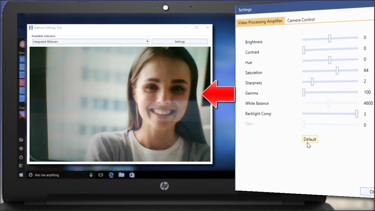 How to Manage Brightness & Contrast for cam on Windows 10 YouTube