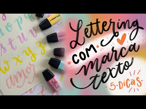 TUTORIAL: LETTERING COM MARCA TEXTO | KAROL STEFANINI