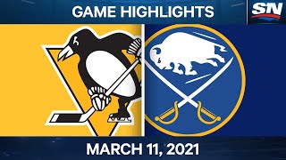 Nhl Game Highlights Penguins Vs. Sabres - Mar. 11, 2021