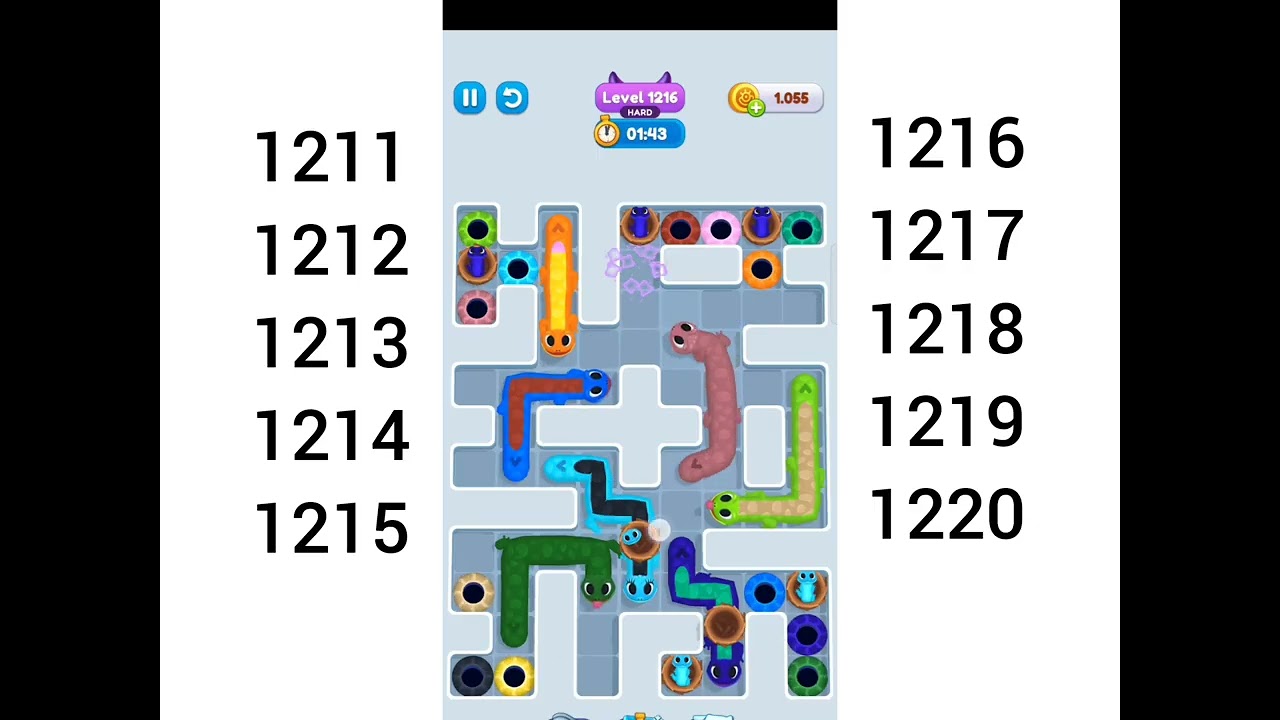 Gecko Out Level 1211-1220 Walkthrough