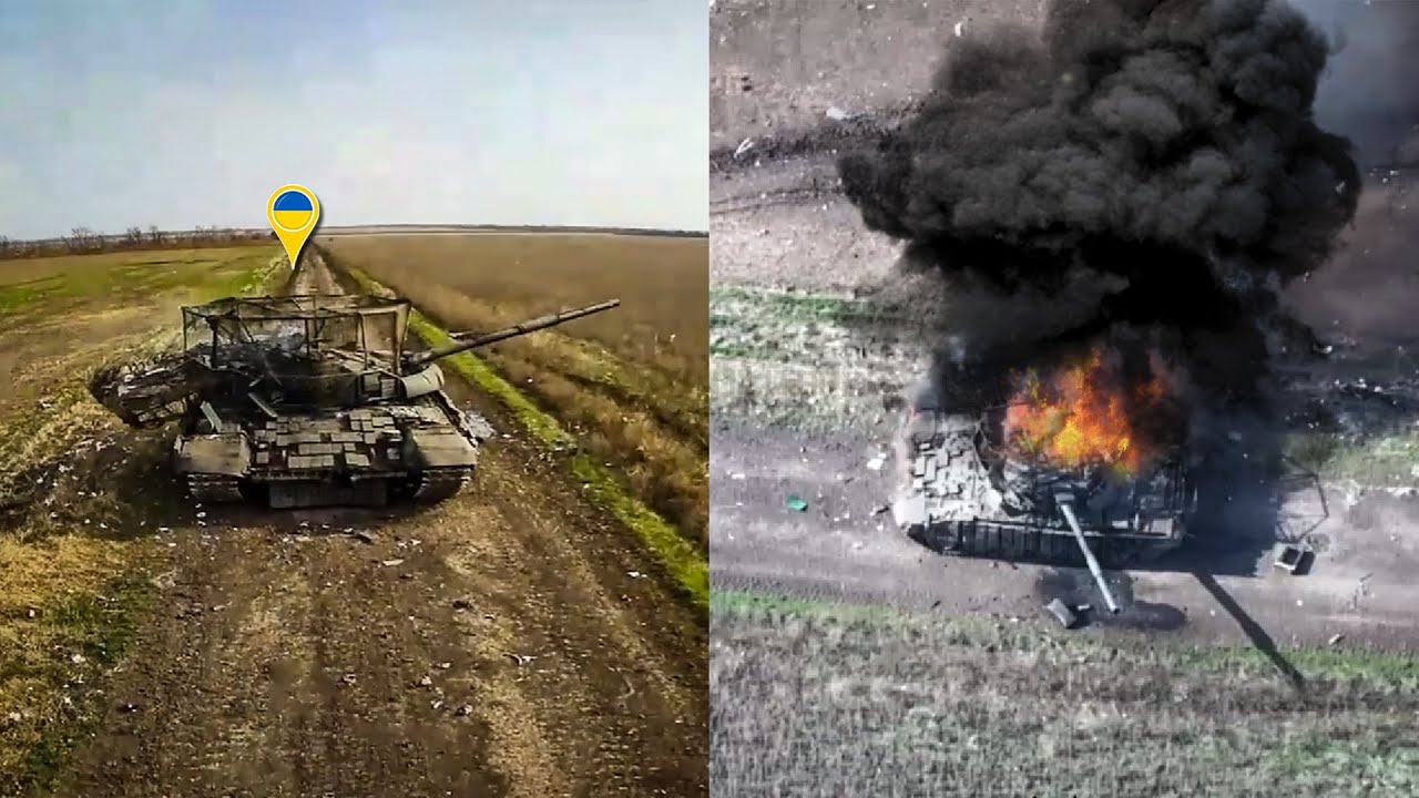 Роковая ошибка! Украинский танк атакует российские позиции, но вот что произошло