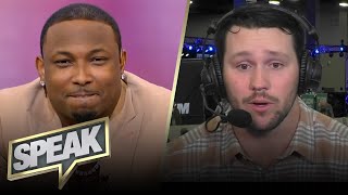 Josh Allen on his relationship with Stefon Diggs, loss to Chiefs, Brock Purdy's game | NFL | SPEAK
