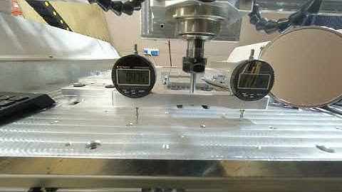Tramming Spindle with dual dial guage