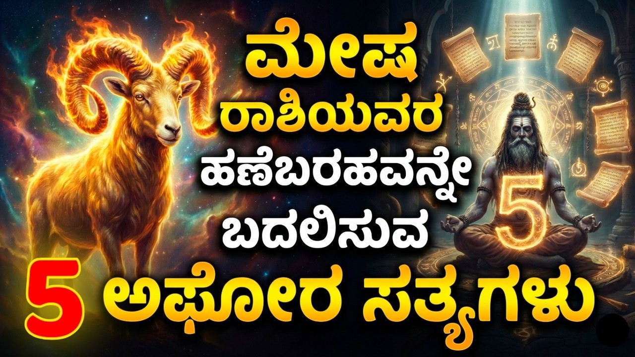 ಮೇಷ ರಾಶಿಯವರ ಹಣೆಬರಹವನ್ನೇ ಬದಲಿಸುವ ೫ ಅಘೋರ ಸತ್ಯಗಳು