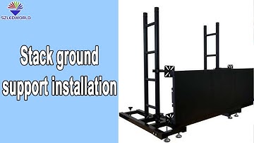 stack ground support installation / assembly equipment operator technician system for led wall stage