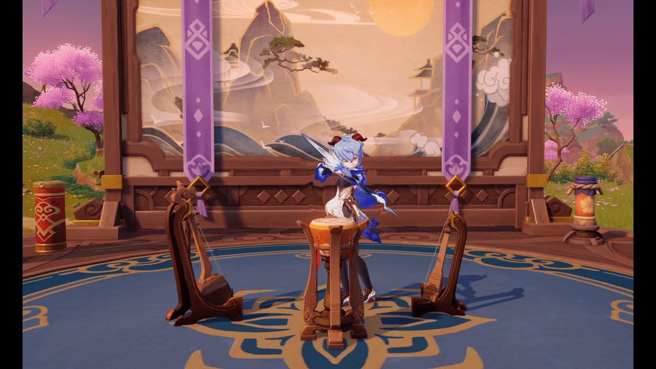 Ganyu Solo Vs Raiden Shogun Boss (1 Hp taken)