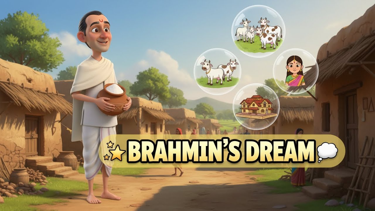 The Brahmin's Dream That Went Too Far 😲 | Moral Story for Kids