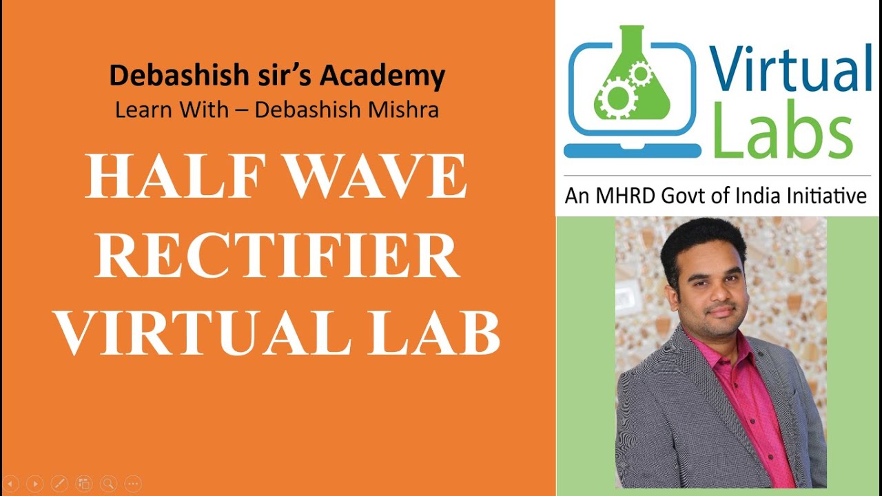 PART1 HALF WAVE RECTIFIER VIRTUAL LAB. YouTube