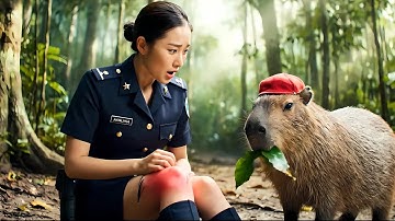 Capybara giúp chị bộ đội xinh đẹp bị sư tử cắn #capybara #capybarabodoi #hoathinhvietnam