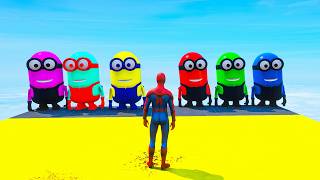 GTA 5 Epic Ragdolls | Spiderman &amp; MINIONS Fails/Jumps #9 (Euphoria &amp; Physics)