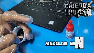 SueldaPlast pegamento epoxico para reparar bisagras de laptop