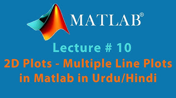 Function Plotting Basics - 2D Plots - Multiple Lines Plots with Matlab In Urdu / Hindi Tutorial 10
