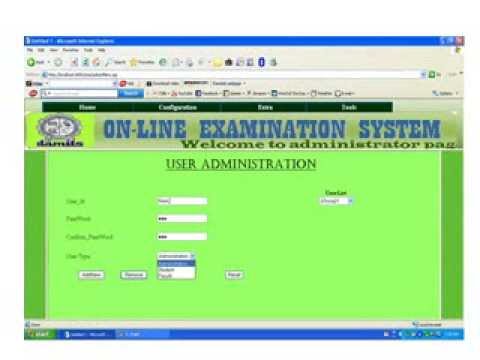 Free download ppt on online examination system project