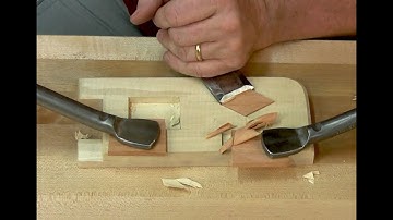 Bench Chisel Exercises Part 4: Simple Diamond Inlay