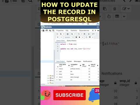 How To Update Record PostgreSQL Database pgAdmin #postgresql
