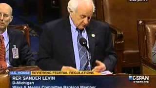 Rep Levin Speaking on Trade Adjustment Assistance program