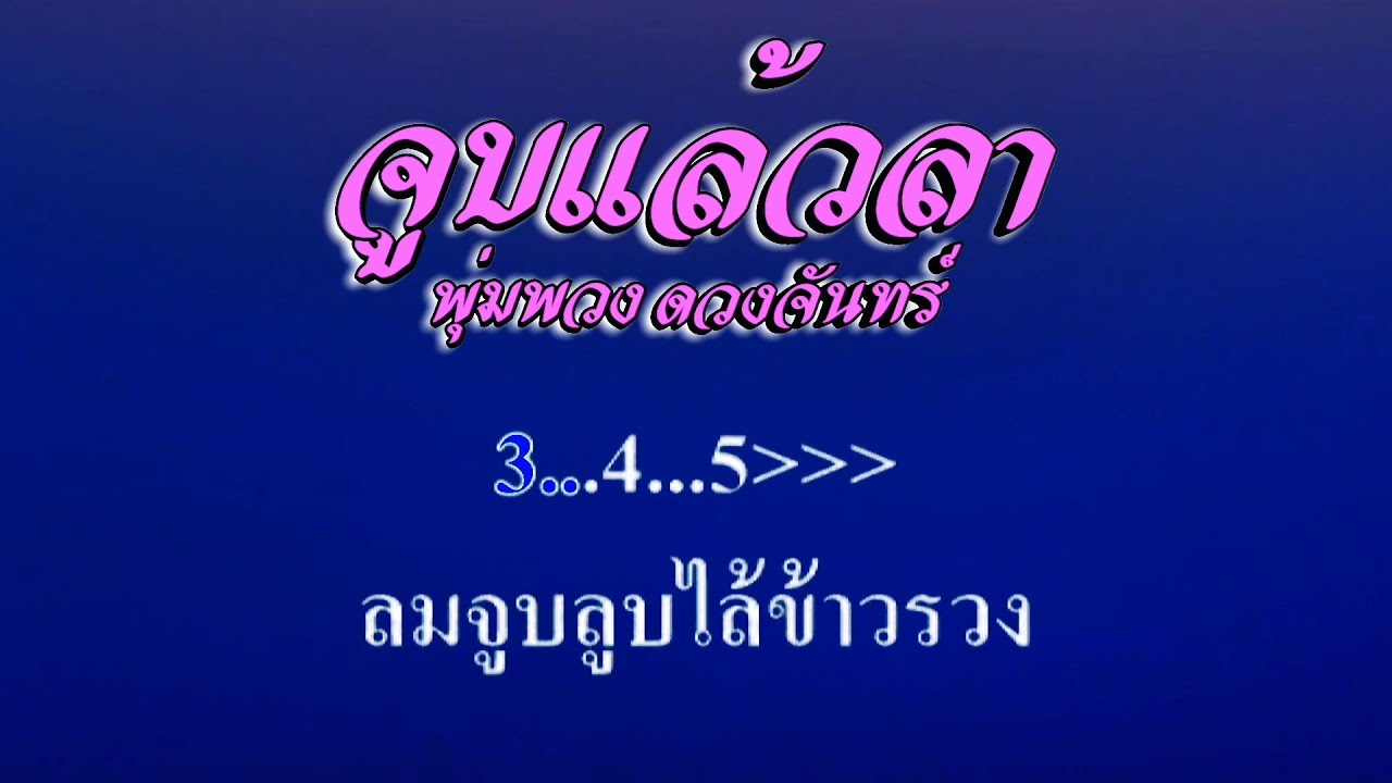 ♬จูบแล้วลา พุ่มพวง ดวงจันทร์ #karaoke #คาราโอเกะ