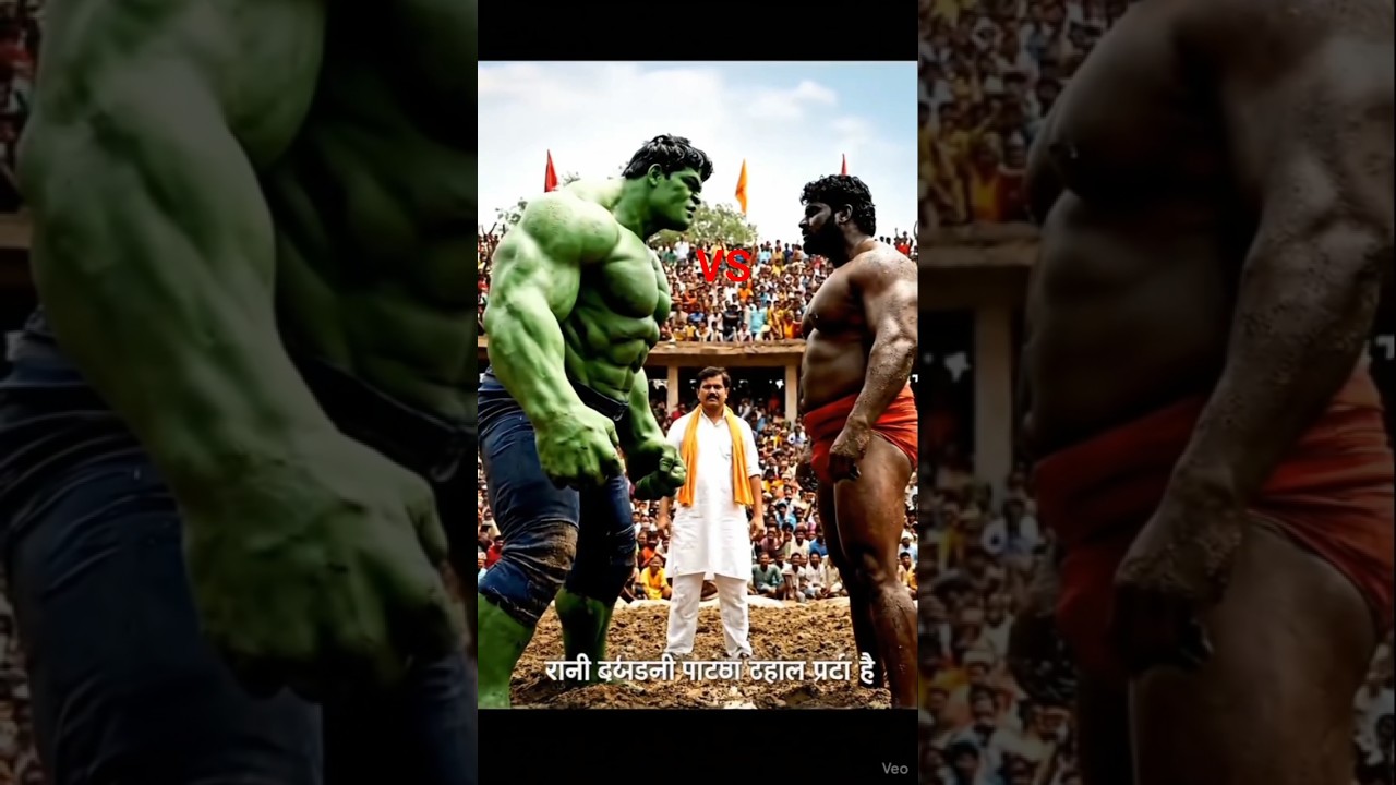 Hulk VS Kaalu pehalwan Fighting  || 