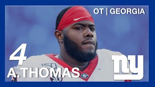 The New York Giants Select Andrew Thomas OT from Georgia I Think The Pick Is Smart
