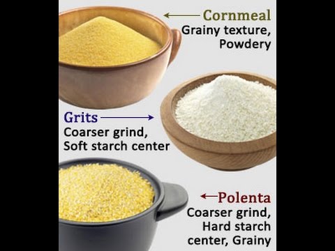 Vídeo: Qual a diferença entre grits e polenta?