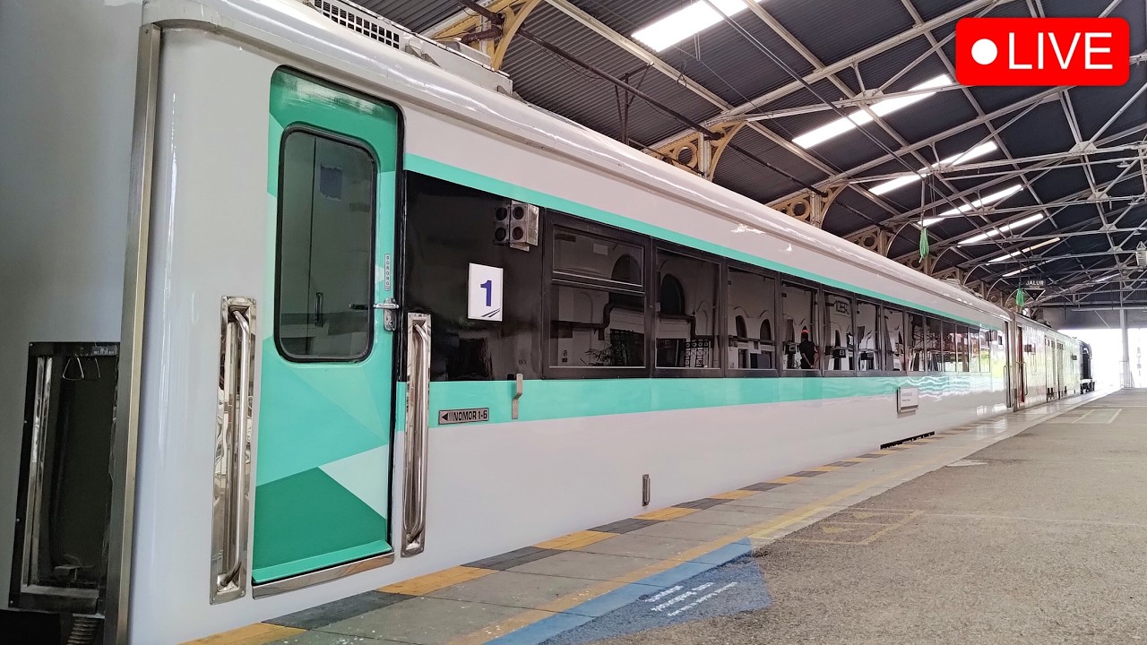 🔴 PERJALANAN PERDANA KERETA EKONOMI KERAKYATAN !! Kereta Nyaman Jakarta Yogyakarta Cuma 100 Ribuan