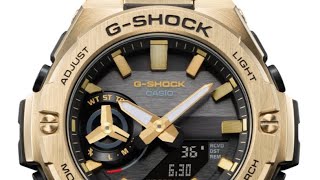Gold solar powered CASIO GSHOCK!! GST - B500GD-9A