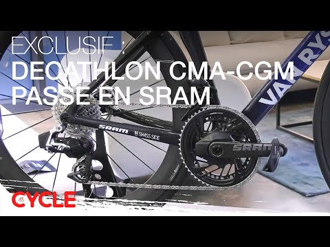 Montage exclusif du Van Rysel RCR Pro en SRAM Red AXS au centre de performance de Decathlon CMA CGM
