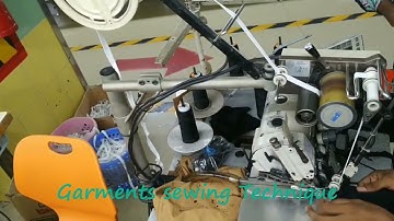 Waist belt elastic Join by Overlock with special LFC device