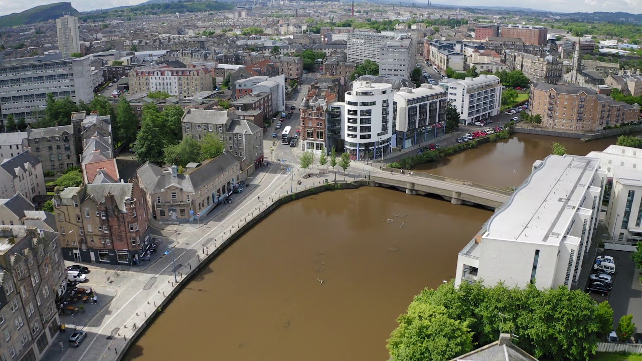 Aerial Footage of Leith Docks in Edinburgh 2019 YouTube