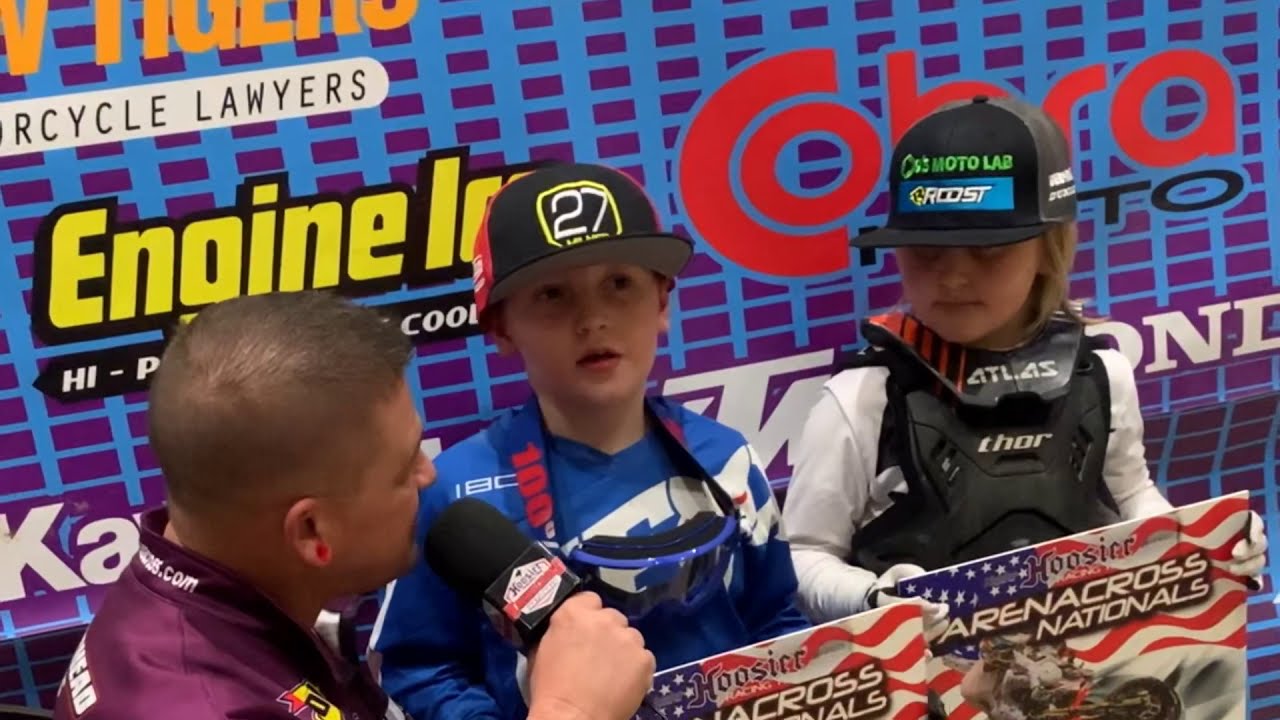 Go Pro - Hoosier Arenacross Nationals Council Bluffs, IA 01-04-20 Grayer Milner #27 50cc JR 4-6