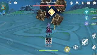 Genshin Impact: Defeating Geo Hypostasis AR35