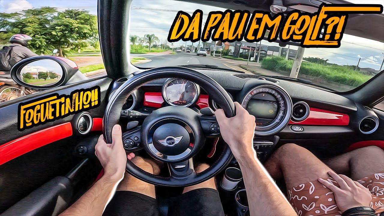 ANDANDO NO 12 COM O MINI JCW CABRIO!!🔥🚀 CARRO DA BARBIE?