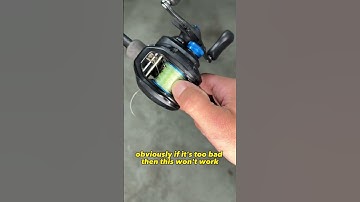 Trick To Get Out A Backlash #fishing #shorts