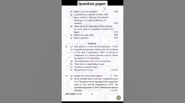 Basics of Mechanical engg. paper📃of B.tech(ME) 1st sem | #exam #shorts #viral #ytshorts