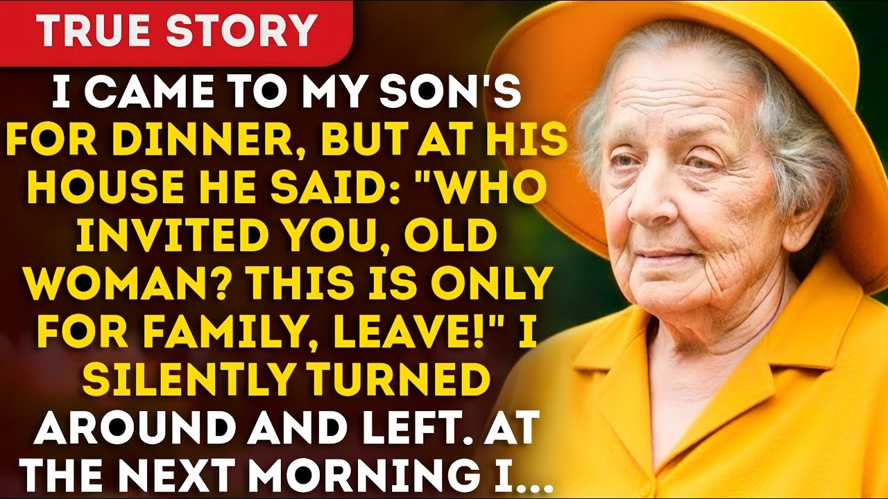 I Came To My Son's For Dinner, But At His House He Said: 