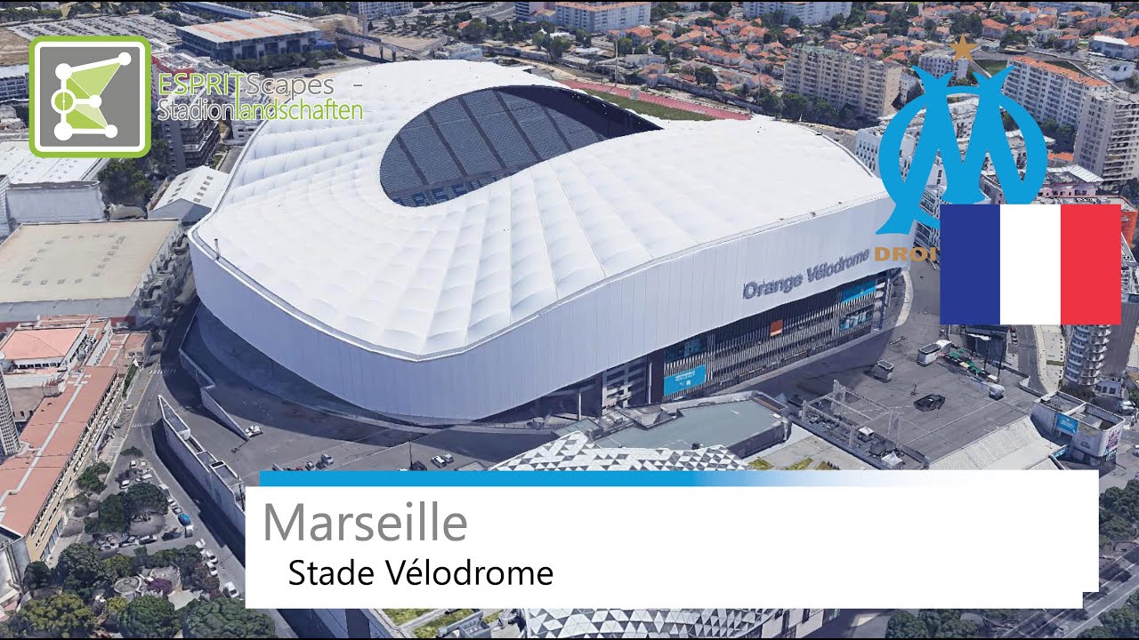 Stade Vélodrome / Orange Vélodrome, Olympique Marseille, Google Earth